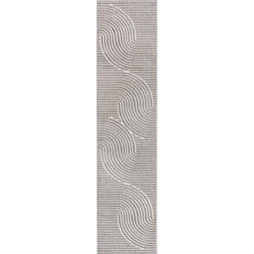 Skagen Minimalist Curve Geometric Area Rug